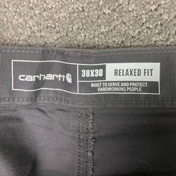 Carhartt Rugged Flex Relaxed Fit Canvas Work Pants Men's 38 x 30 Fits 39x29 Gray - Picture 9 of 16